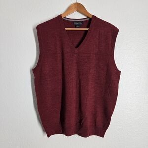 Brooks Brothers Extra Fine Italian Merino Wool Sweater Vest Size L